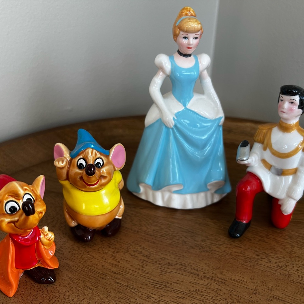Vintage Cinderella and Friends Figurine Set